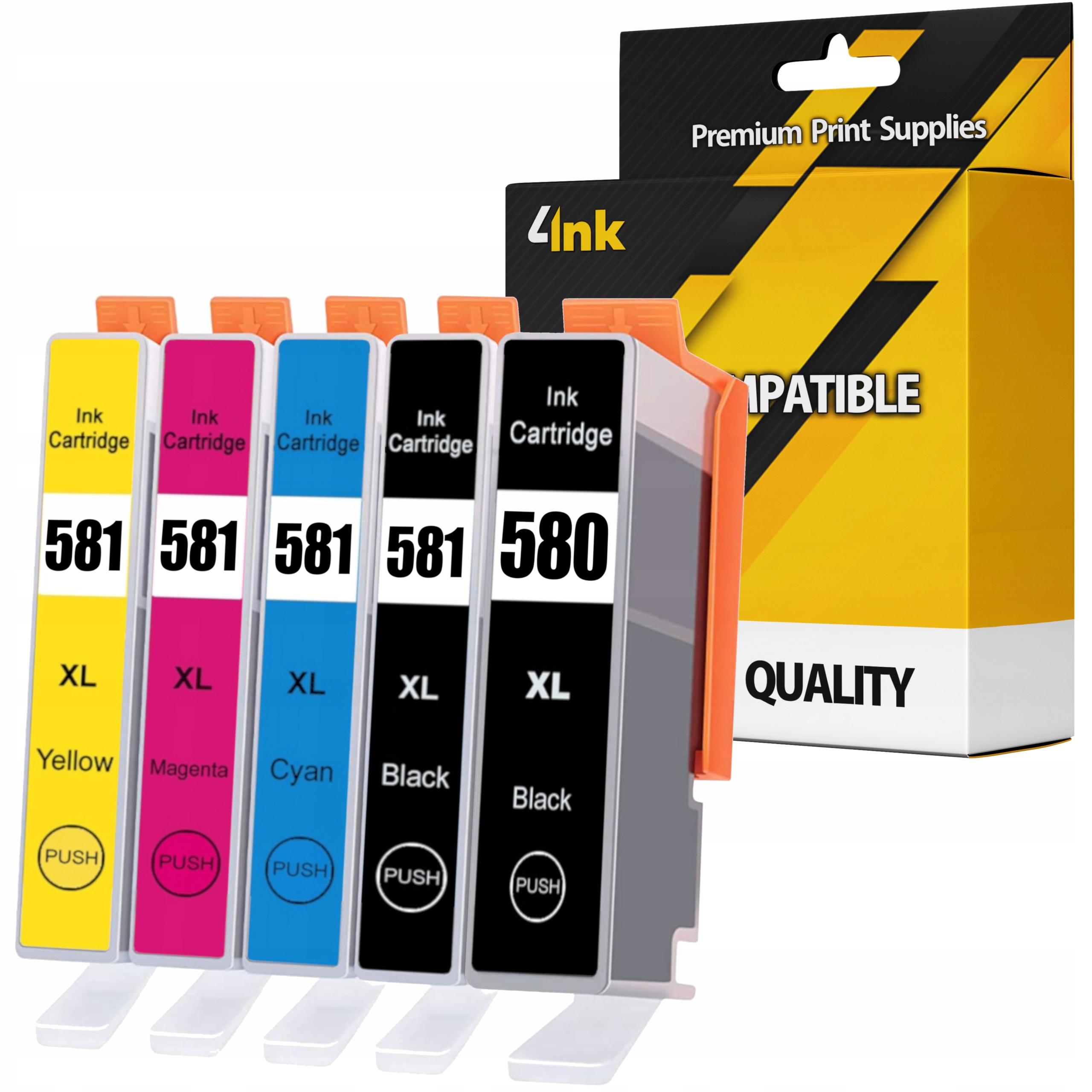 Atrament 4INK PGI 580 XL pre sadu Canon